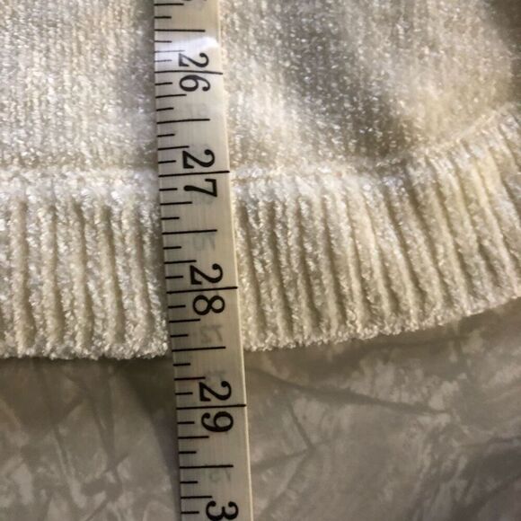 soft surroundings soft winds cowl neck sweater ivory fuzzy super soft - Picture 9 of 12